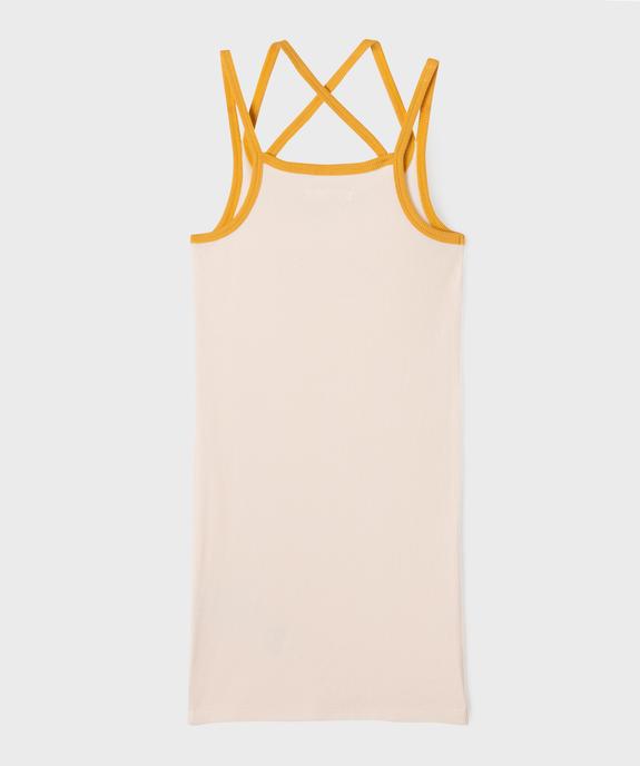 Robe à bretelles en maille côtelée fille vue3 - GEMO (ENFANT) - GEMO