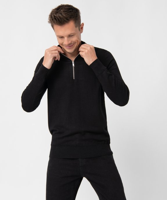 Pull homme en maille fine avec col camionneur vue1 - GEMO (HOMME) - GEMO