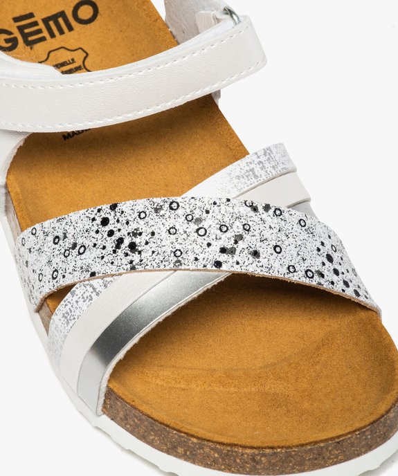 Sandales fille à brides pailletées et irisées vue6 - GEMO (ENFANT) - GEMO