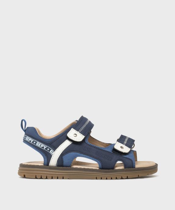 Sandales casual chic à double scratch garçon - Gepy vue1 - GEPY - GEMO