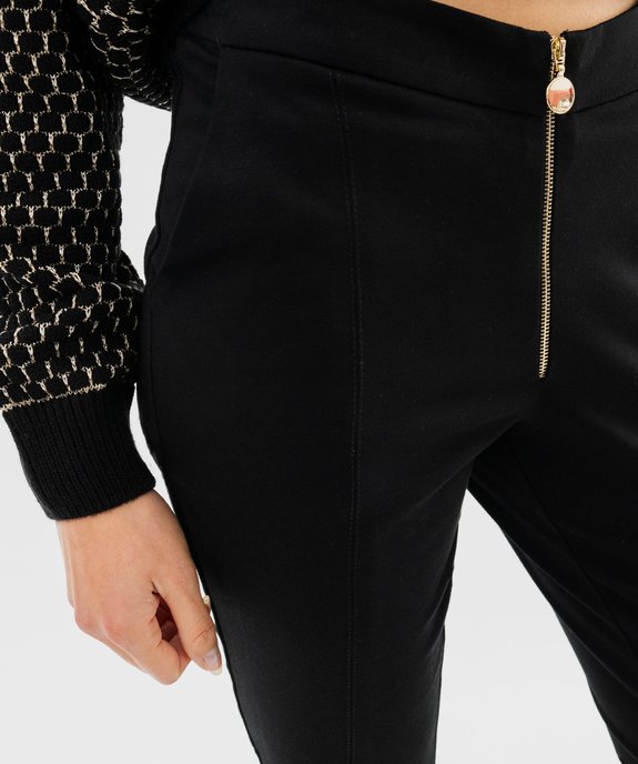 Pantalon en maille ajusté à taille élastiquée femme vue2 - GEMO(FEMME PAP) - GEMO