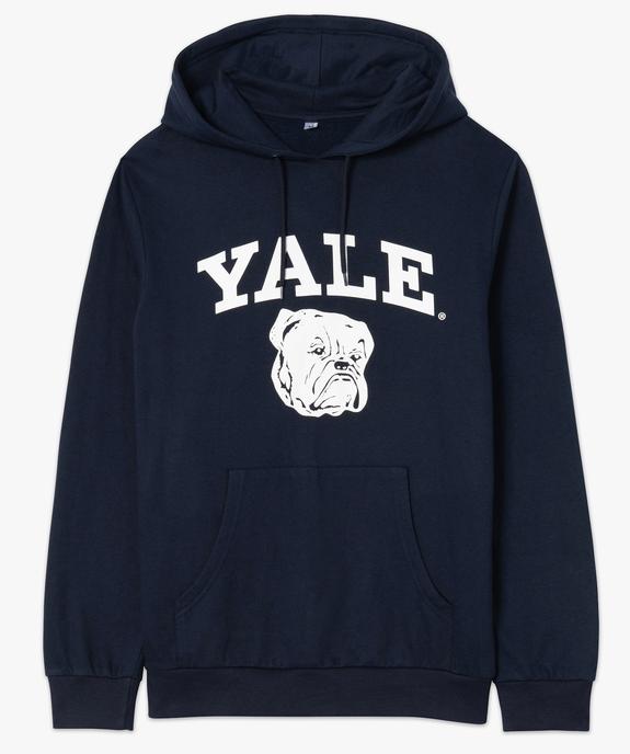 Sweat homme à capuche avec inscription contrastante vue4 - YALE - GEMO