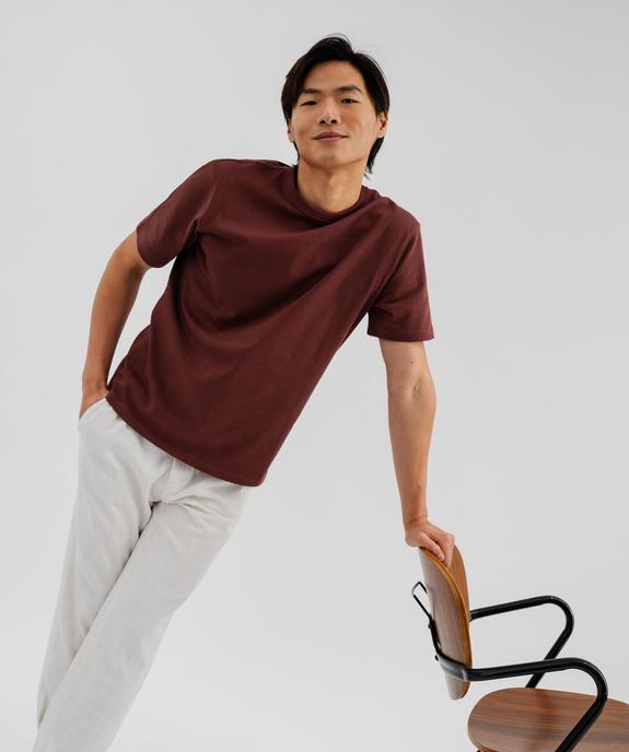 Tee-shirt manches courtes et col rond homme vue1 - GEMO (HOMME) - GEMO