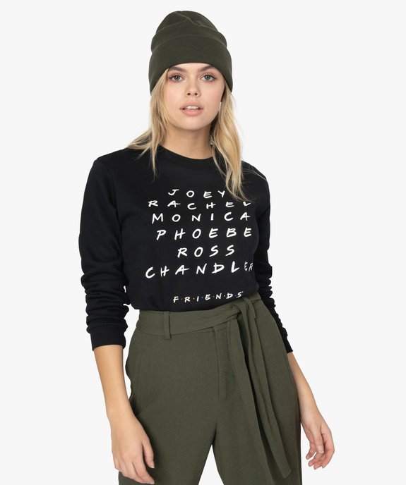 Sweat femme molletonné imprimé fantaisie vue1 - FOLLOW ME - GEMO