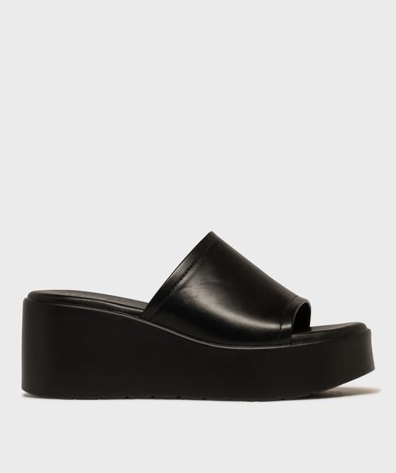 Mules à semelle plateforme et talon compensé femme vue1 - 5 MILES - GEMO