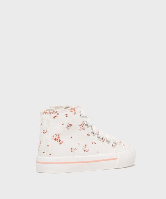 Tennis en toile montante fleurie fille vue4 - LOVELY WINGS - GEMO