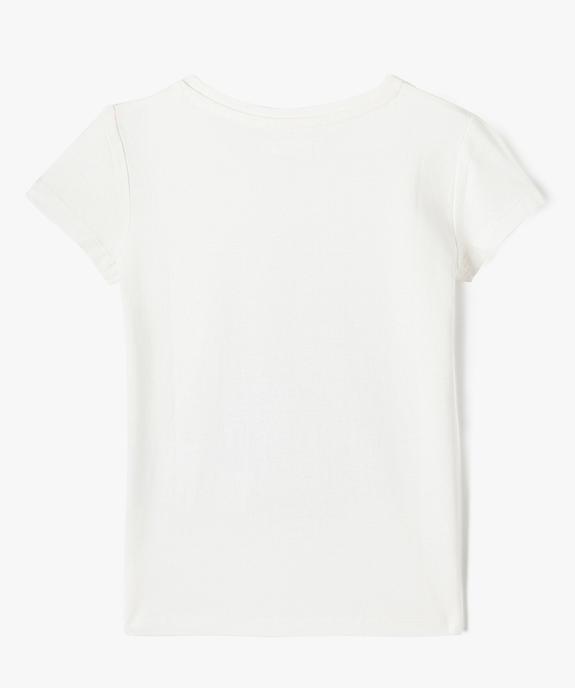 Tee-shirt de Noël fille à manches courtes et sequins réversibles vue4 - GEMO (ENFANT) - GEMO