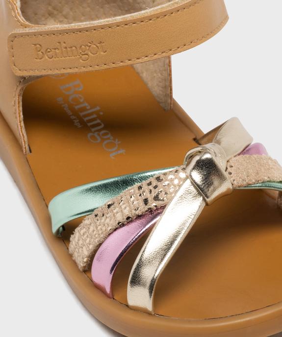 Sandales métallisées à talon fermé fille - Berlingot by Pom d'Api vue6 - BERLINGOT BY POM D'API (M) - GEMO