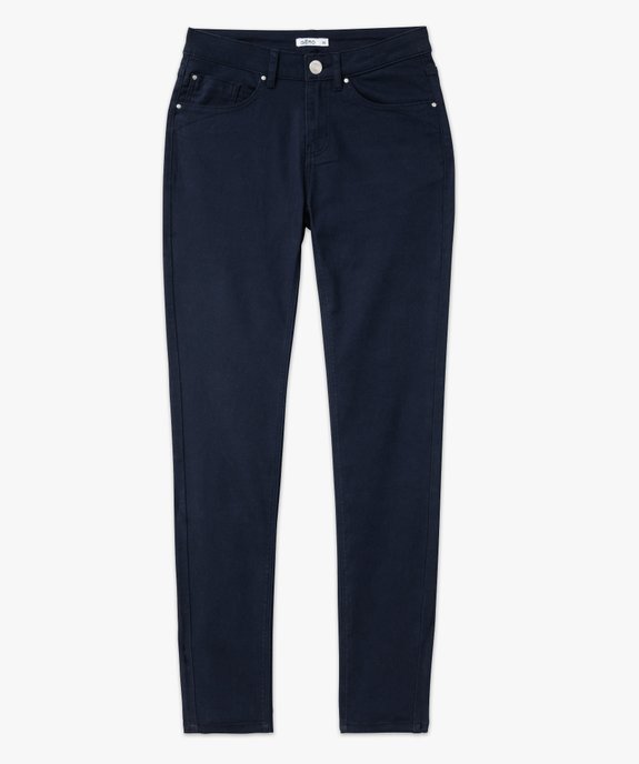 Pantalon coupe Slim taille normale femme vue4 - GEMO 4G FEMME - GEMO
