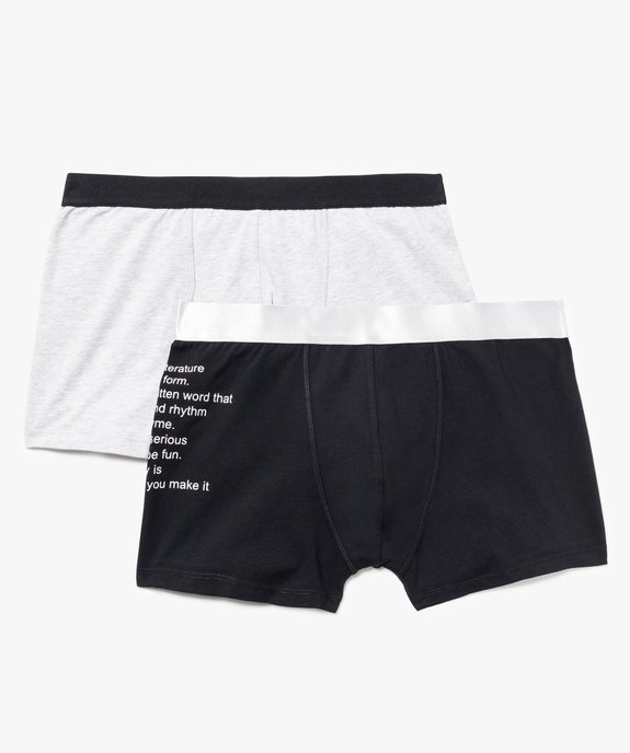 Lot de 2 boxers stretch thème poésie vue1 - GEMO(HOMWR HOM) - GEMO