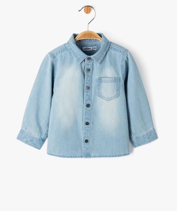 Ensemble 2 pièces : chemise en jean + tee-shirt manches longues bébé garçon vue5 - GEMO 4G BEBE - GEMO