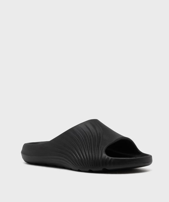 Mules de piscine moulées et unies homme vue2 - GEMO (PLAGE) - GEMO