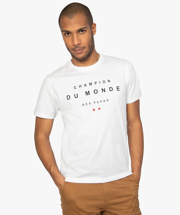 Tee-shirt homme spécial Papa vue1 - GEMO (HOMME) - GEMO