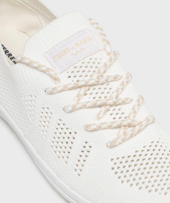 Tennis en toile tricotée femme - Terre de marins vue6 - TERRE DE MARINS - GEMO