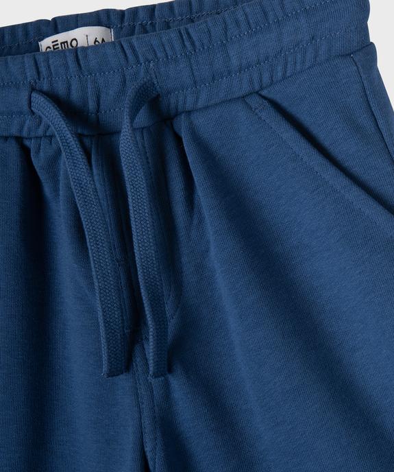 Bermuda en maille French Terry avec ceinture ajustable garçon vue2 - GEMO 4G GARCON - GEMO