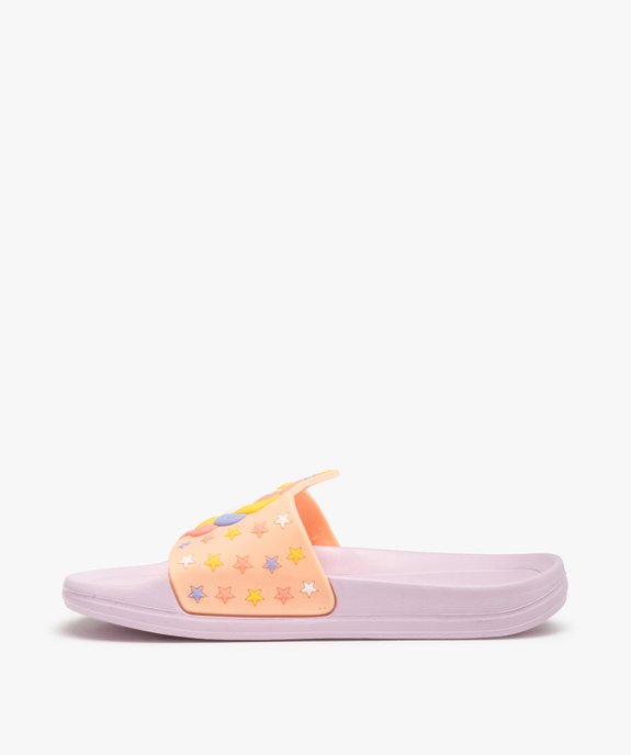 Mules de piscine fille décor licorne vue3 - GEMO (ENFANT) - GEMO