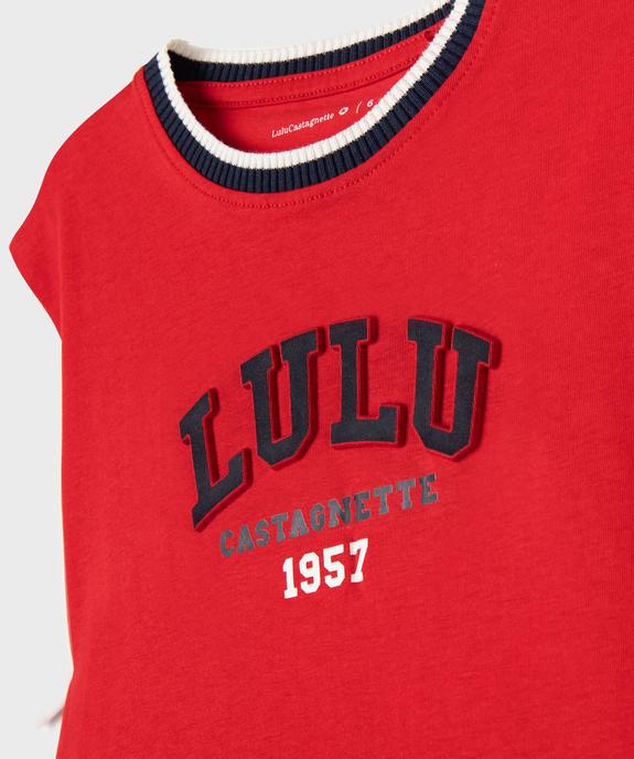 Tee-shirt manches courtes imprimé en relief garçon - LuluCastagnette vue3 - LULUCASTAGNETTE - GEMO