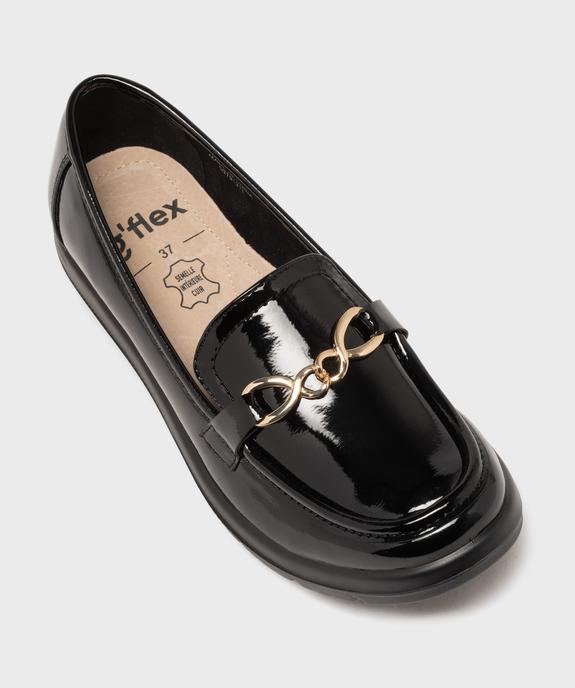 Mocassins vernis à talon compensé souples et légers gamme confort femme - g'flex vue5 - G'FLEX - GEMO