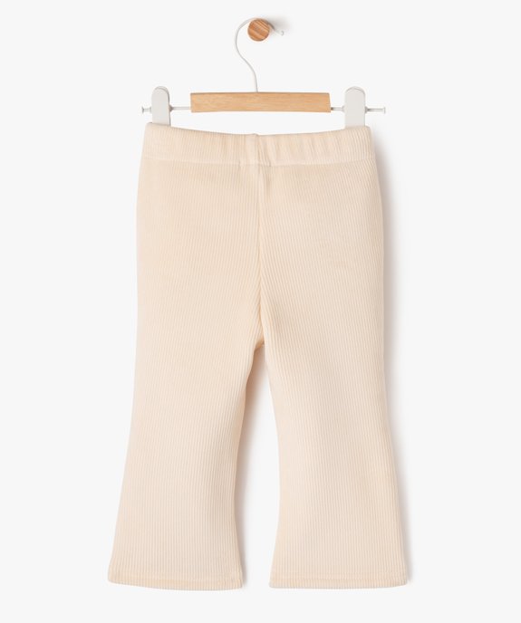 Pantalon en velours côtelé avec doublure polaire bébé fille vue3 - GEMO(BEBE DEBT) - GEMO
