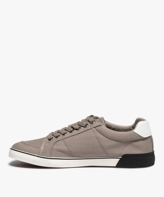 Baskets homme en toile à lacets – Lee Cooper Valmont vue3 - LEE COOPER - GEMO