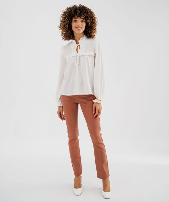 Pantalon coupe Regular taille normale femme vue4 - GEMO 4G FEMME - GEMO