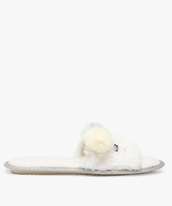 Chaussons femme mules ouvertes en forme de licorne vue1 - GEMO(HOMWR FEM) - GEMO