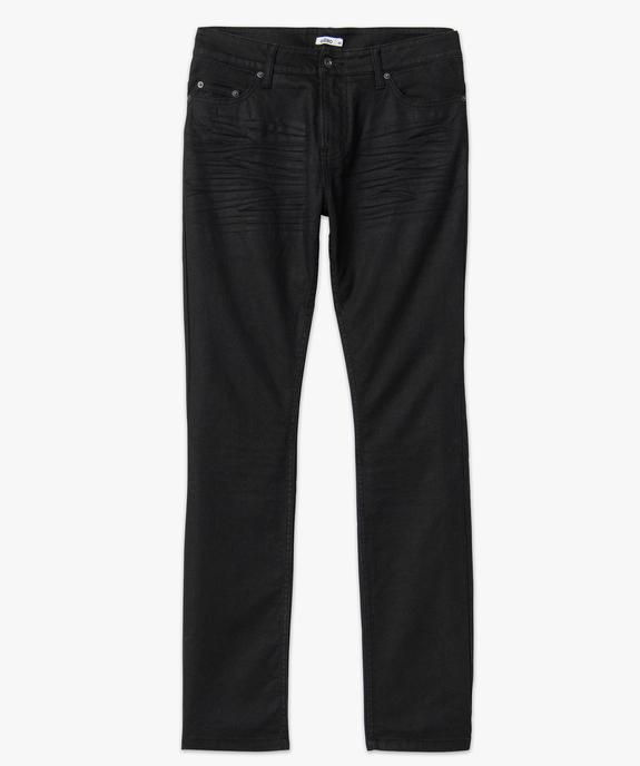 Jean homme coupe straight en toile enduite vue4 - GEMO (HOMME) - GEMO
