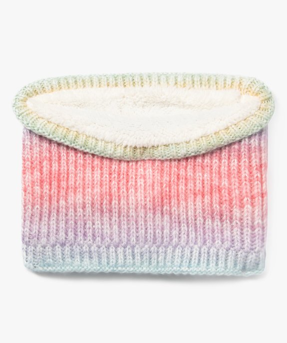 Echarpe snood multicolore avec touches pailletées fille vue1 - GEMO (ENFANT) - GEMO