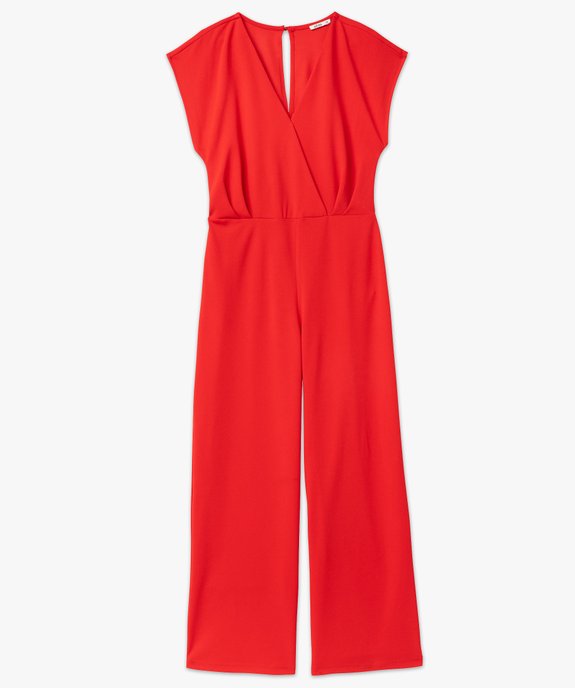 Combinaison pantalon avec haut cache-coeur femme vue4 - GEMO(FEMME PAP) - GEMO