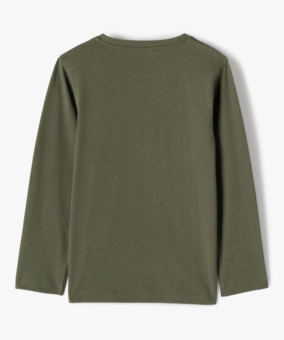 Tee-shirt garçon à manches longues avec motif vue3 - GEMO (ENFANT) - GEMO
