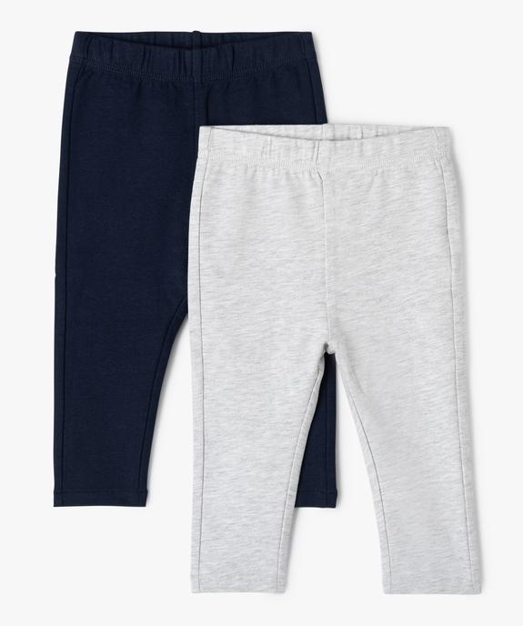 Legging bébé garçon en maille fine (lot de 2) vue1 - GEMO(BEBE DEBT) - GEMO