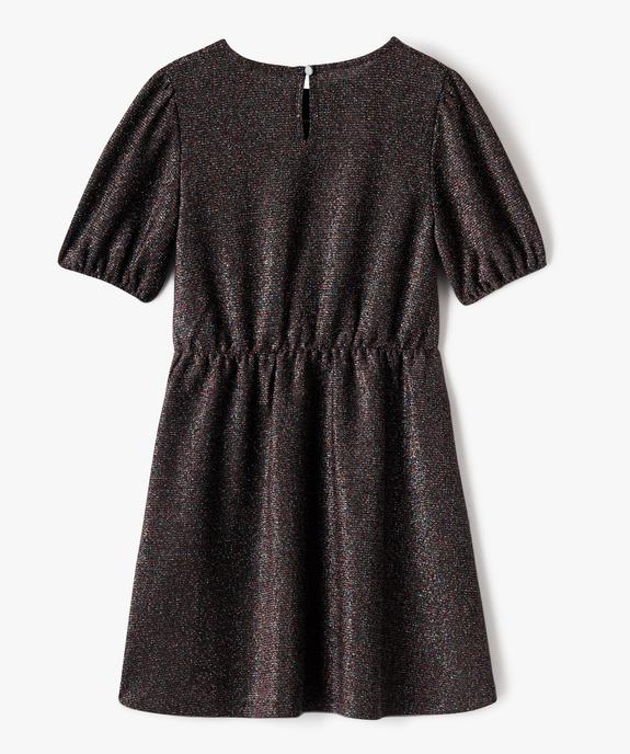 Robe de soirée scintillante à manches courtes fille vue3 - PREMIER PRIX BY GEMO - GEMO