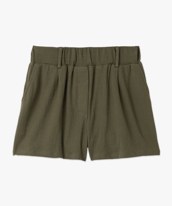 Short ample en matière texturée femme vue4 - GEMO(FEMME PAP) - GEMO