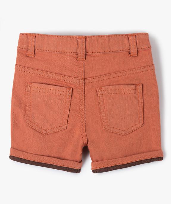 Short bébé garçon en toile colorée extensible vue4 - GEMO(BEBE DEBT) - GEMO