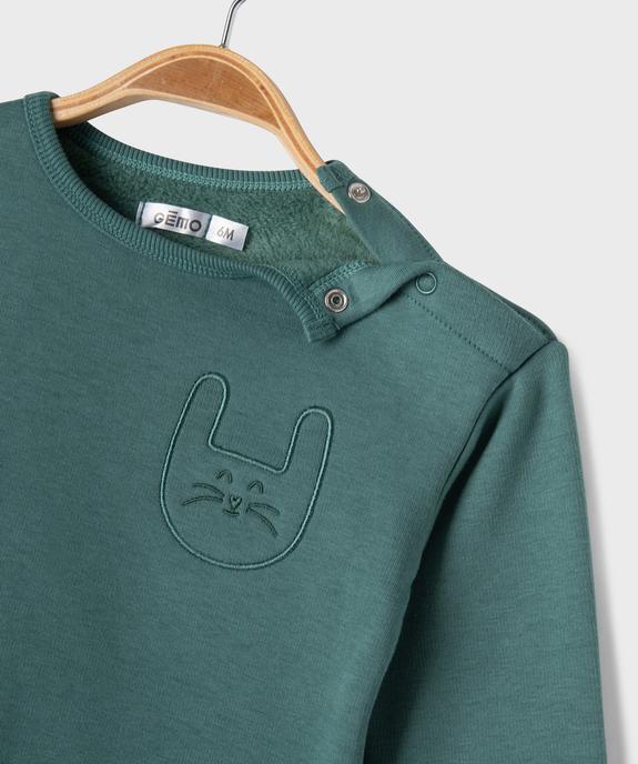 Ensemble 2 pièces bébé garçon : sweat et pantalon vue2 - GEMO 4G BEBE - GEMO