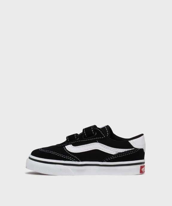 Baskets basses en cuir suédé et textile Brooklyn bébé fille - Vans vue3 - VANS - GEMO