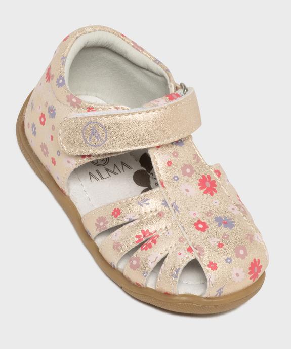 Chaussures ouvertes à bride scratch bébé fille - Alma vue5 - ALMA - GEMO