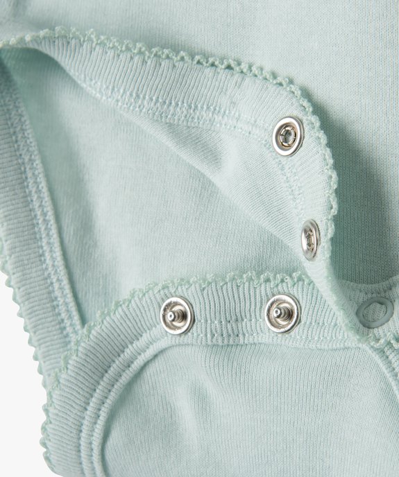 Body bébé fille à fines bretelles avec touches pailletées (lot de 3) vue2 - GEMO 4G BEBE - GEMO