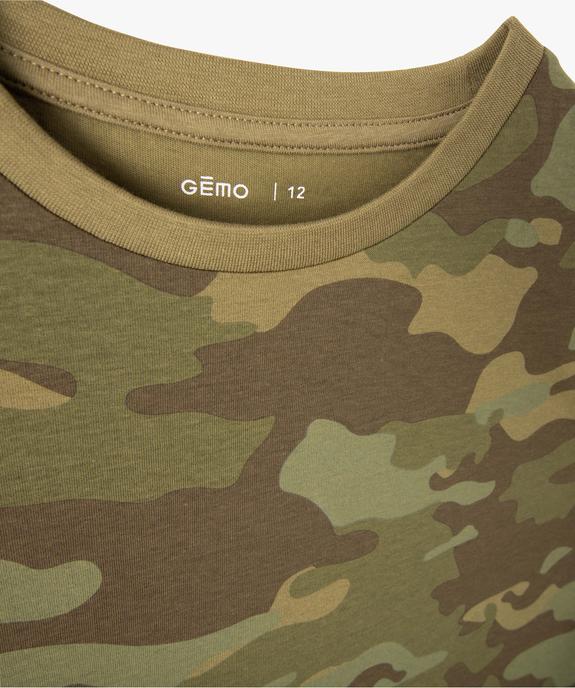 Débardeur garçon à motif camouflage vue2 - GEMO (JUNIOR) - GEMO
