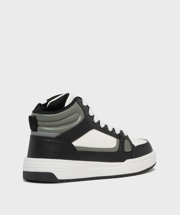 Baskets montantes à lacets et zip garçon - 5 Miles vue4 - 5 MILES - GEMO