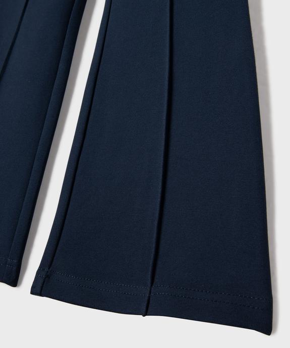 Pantalon en maille coupe flare fille vue2 - GEMO 4G FILLE - GEMO