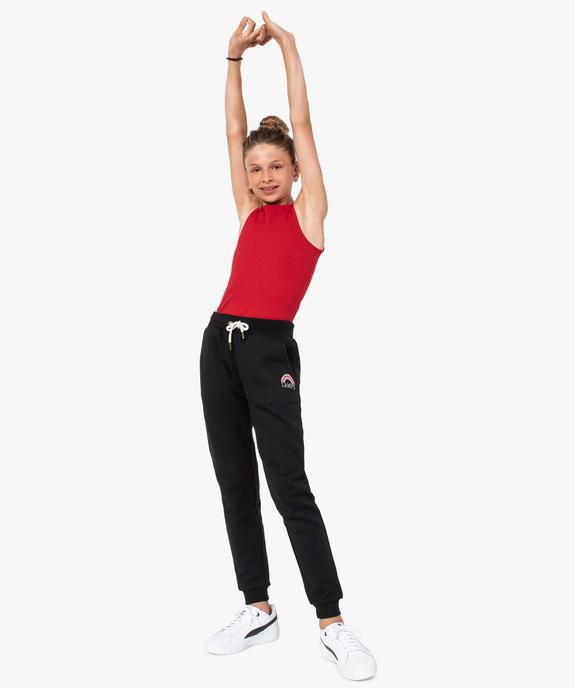 Débardeur fille ado côtelé en coton stretch vue5 - GEMO (JUNIOR) - GEMO