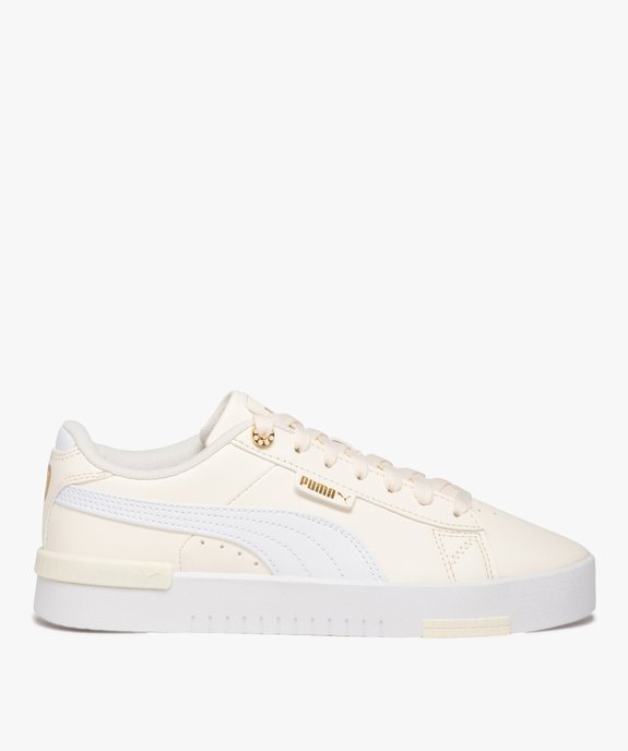 Baskets femme dessus uni en cuir à lacets avec semelle épaisse - Puma vue1 - PUMA - GEMO
