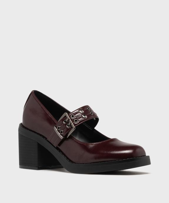 Chaussures à talon Mary Jane à semelle épaisse femme vue2 - 5 MILES - GEMO