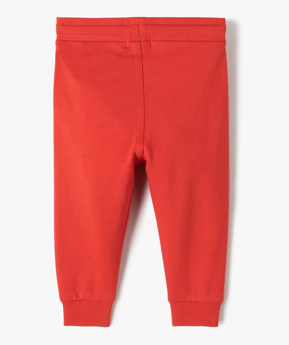 Pantalon de jogging avec ceinture bord-côte bébé garçon vue3 - GEMO 4G BEBE - GEMO