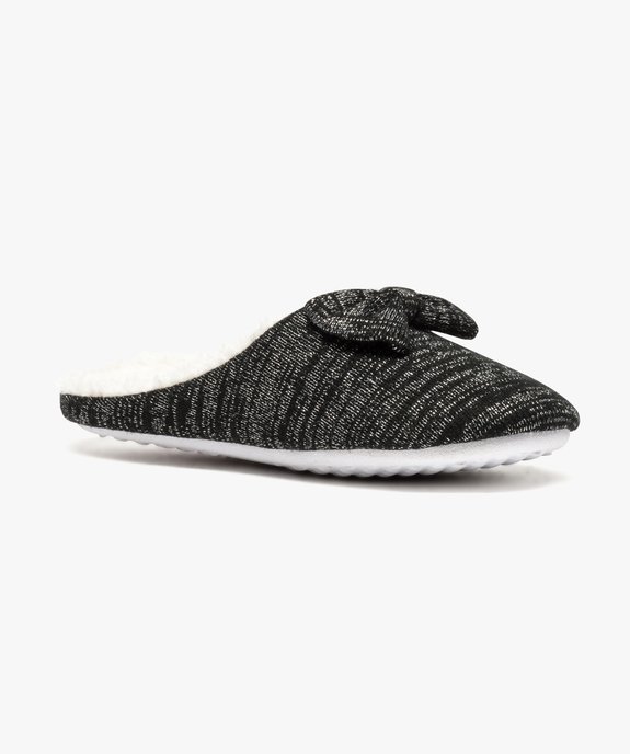 Chaussons mules en maille intérieur chaud vue2 - GEMO(HOMWR FEM) - GEMO