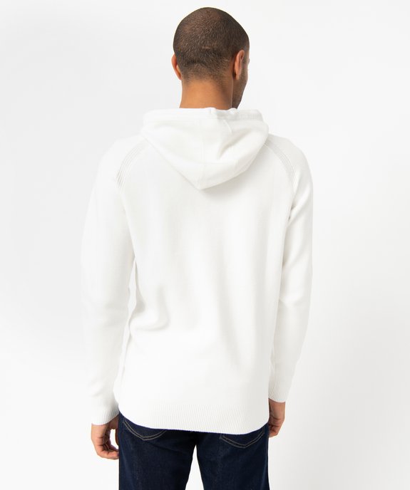 Pull homme à capuche esprit sweat vue3 - GEMO (HOMME) - GEMO