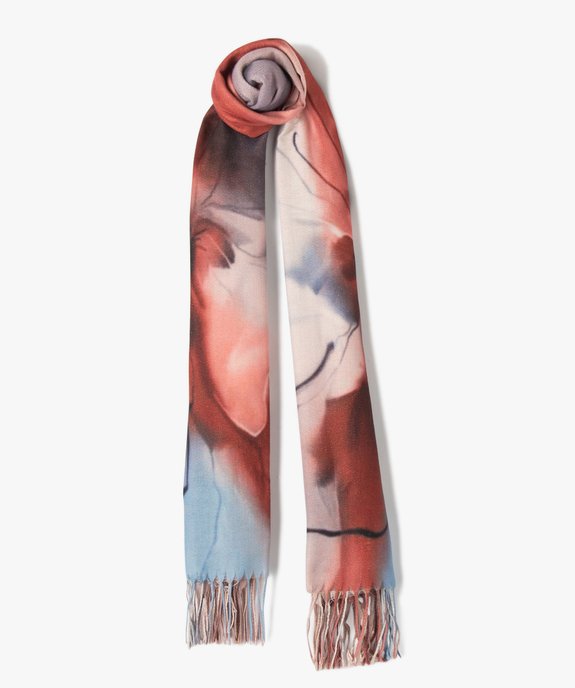 Foulard femme grand format avec détails cuivrés vue1 - GEMO (ACCESS) - GEMO