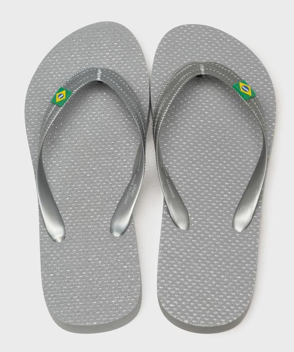 Tongs unies femme vue1 - GEMO (PLAGE) - GEMO