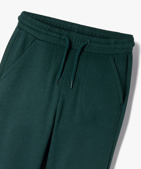 Pantalon de jogging uni avec taille élastique garçon vue2 - 1E PRIX BY GEMO - GEMO